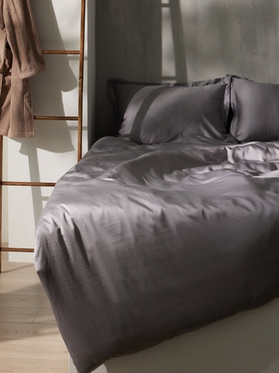 Пододеяльник евро SL Home Tencel, 200×220 см, тенсель, серый