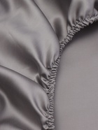 Простыня на резинке SL Home Tencel 160*200+30 см , цв. серый - Фото 10