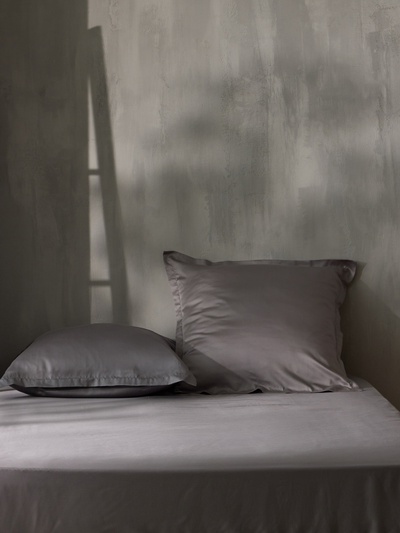 Простыня на резинке SL Home Tencel 200*200+30 см , цв. серый