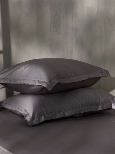 Простыня на резинке SL Home Tencel 200*200+30 см , цв. серый