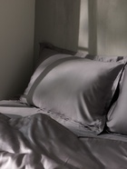 Наволочка SL Home Tencel, 50×70+3 см, серая, тенсель, эвкалиптовое волокно 100% - Фото 4