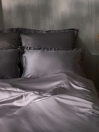 Наволочка SL Home Tencel, 50×70+3 см, серая, тенсель, эвкалиптовое волокно 100% - Фото 7