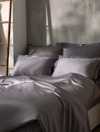 Наволочка SL Home Tencel, 50×70+3 см, серая, тенсель, эвкалиптовое волокно 100% - Фото 8