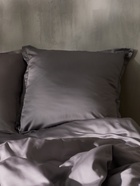 Наволочка SL Home Tencel, 70×70+3 см, серая, тенсель, эвкалиптовое волокно 100% - Фото 7