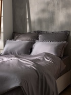 Наволочка SL Home Tencel, 70×70+3 см, серая, тенсель, эвкалиптовое волокно 100% - Фото 9