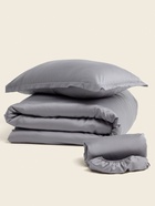 Наволочка SL Home Tencel, 70×70+3 см, серая, тенсель, эвкалиптовое волокно 100% - Фото 10