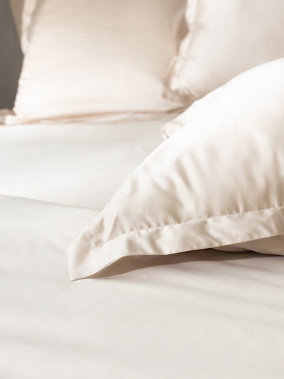 Простыня евро-макси SL Home Tencel, 235×280 см, бежевая, тенсель