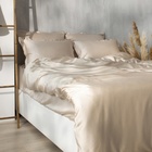 Простыня на резинке SL Home Tencel 160*200+30 см , цв. бежевый - фото 321918522