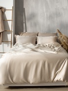 Простыня на резинке 1.5-спальная SL Home Tencel, 160×200+30 см, бежевая, тенсель - Фото 5