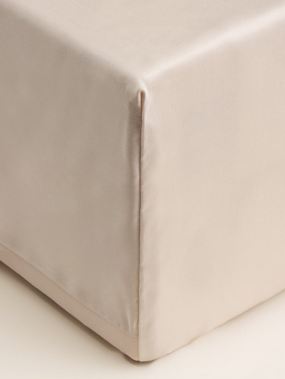 Простыня на резинке евро SL Home Tencel, 200×200+30 см, тенсель, бежевая