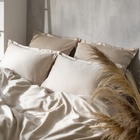 Наволочка SL Home Tencel, 50×70+3 см, бежевая, тенсель, эвкалиптовое волокно 100% - Фото 1