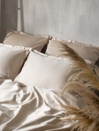 Наволочка SL Home Tencel, 70×70+3 см, бежевая, тенсель, эвкалиптовое волокно 100% - Фото 6