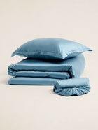 Пододеяльник евро SL Home Tencel, 200×220 см, серо-голубой, тенсель - Фото 8