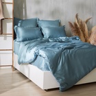 Простыня SL Home Tencel 160*235 см , цв. серо-голубой 10285318 - фото 12599315