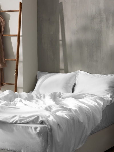 Простыня евро SL Home Tencel, 235×260 см, тенсель, белая