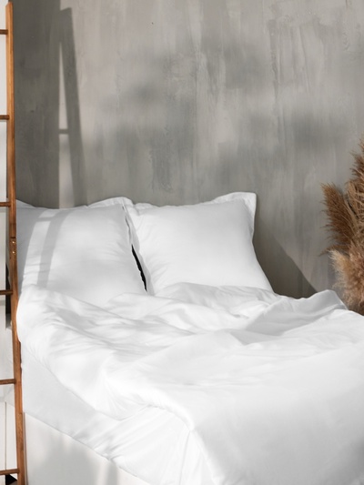 Простыня евро-макси SL Home Tencel, 235×280 см, тенсель, белая