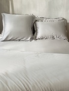 Простыня на резинке 1.5-спальная SL Home Tencel, 140×200+30 см, светло-серая, тенсель - Фото 4