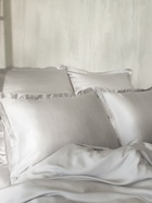 Простыня на резинке 2-спальная SL Home Tencel, 180×200+30 см, светло-серая, тенсель - Фото 6