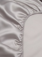 Простыня на резинке евро SL Home Tencel, 200×200+30 см, светло-серая, тенсель - Фото 9