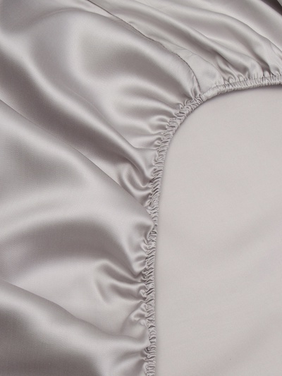 Простыня на резинке SL Home Tencel 200*200+30 см , цв. светло-серый