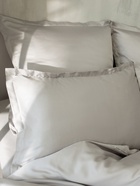 Наволочка SL Home Tencel, 50×70+3 см, светло-серая, тенсель, эвкалиптовое волокно 100% - Фото 4