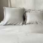 Наволочка SL Home Tencel, 70×70+3 см, светло-серая, тенсель, эвкалиптовое волокно 100% - Фото 1