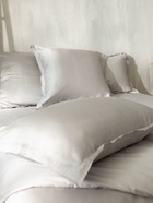 Наволочка SL Home Tencel, 70×70+3 см, светло-серая, тенсель, эвкалиптовое волокно 100% - Фото 5