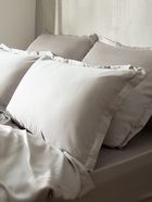 Наволочка SL Home Tencel, 70×70+3 см, светло-серая, тенсель, эвкалиптовое волокно 100% - Фото 7