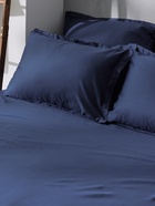 Простыня 1.5 спальная SL Home Tencel, 160×235 см, синяя, тенсель - Фото 5