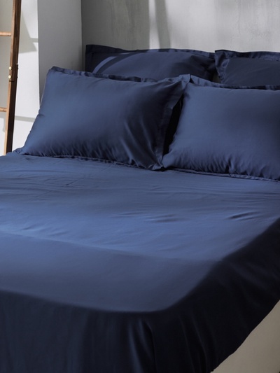 Простыня евро SL Home Tencel, 235×240 см, тенсель, синяя