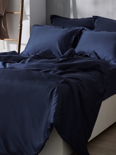Простыня евро SL Home Tencel, 235×240 см, тенсель, синяя