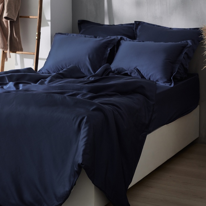 Простыня SL Home Tencel 235*240 см , цв. синий