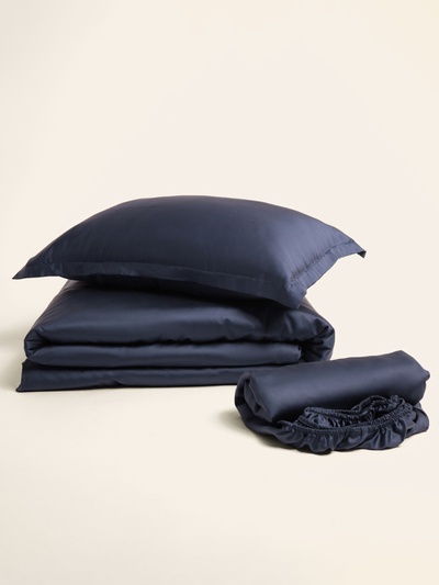 Простыня евро SL Home Tencel, 235×240 см, тенсель, синяя