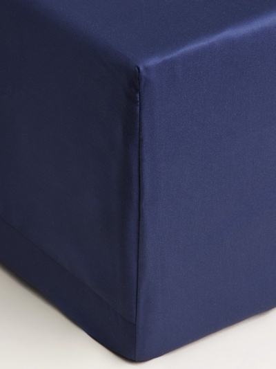 Простыня на резинке евро SL Home Tencel, 200×200+30 см, тенсель, синяя