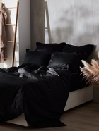 Пододеяльник евро SL Home Tencel, 200×220 см, чёрный, тенсель - Фото 8