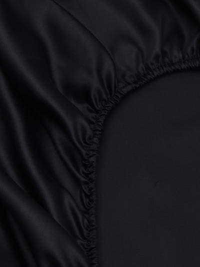 Простыня на резинке евро SL Home Tencel, 200×200+30 см, чёрная, тенсель