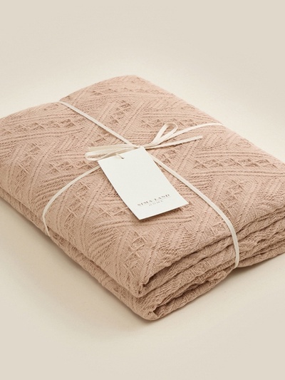 Плед с бахромой SL Home Warm, 130×180 см, бежевый