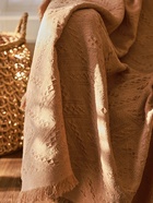 Плед с бахромой SL Home Warm, 130×180 см, бежевый - Фото 7