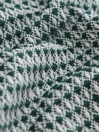 Плед с бахромой SL Home Waffle, 130×180 см, зелёный - Фото 12