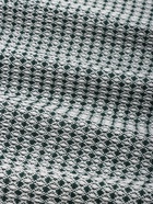 Плед с бахромой SL Home Waffle, 130×180 см, зелёный - Фото 18