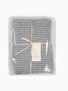 Плед с бахромой SL Home Waffle, 130×180 см, зелёный - Фото 20