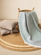 Плед с бахромой SL Home Waffle, 130×180 см, зелёный - Фото 9