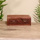 УЦЕНКА Шкатулка «Резная», 18×13×6 см, дерево - Фото 5