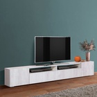 Тумба подвесная «Прага» New, 2130×350×382 мм, фасад ЛДСП, цвет белый / бетон пайн белый - Фото 2