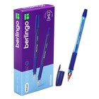 Ручка шариковая Berlingo "Aviator", 0,7 мм, грип, синяя - фото 8514828