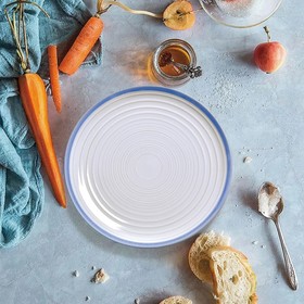 Набор тарелок Arya Home Stoneware, d=26.3 см, 4 шт, цвет голубой