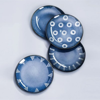 Набор тарелок Arya Home Nordic, d=20.1 см, 4 шт, цвет синий