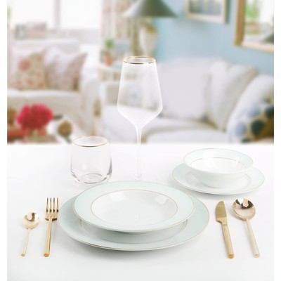 Набор посуды Arya Home Elegant Jade, 24 предмета, цвет белый