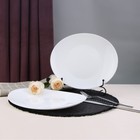 Тарелка обеденная Arya Home Ellipse, 6 шт, d=27 см, цвет белый - Фото 2