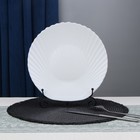 Тарелка обеденная Arya Home Shell, 6 шт, цвет белый - Фото 2